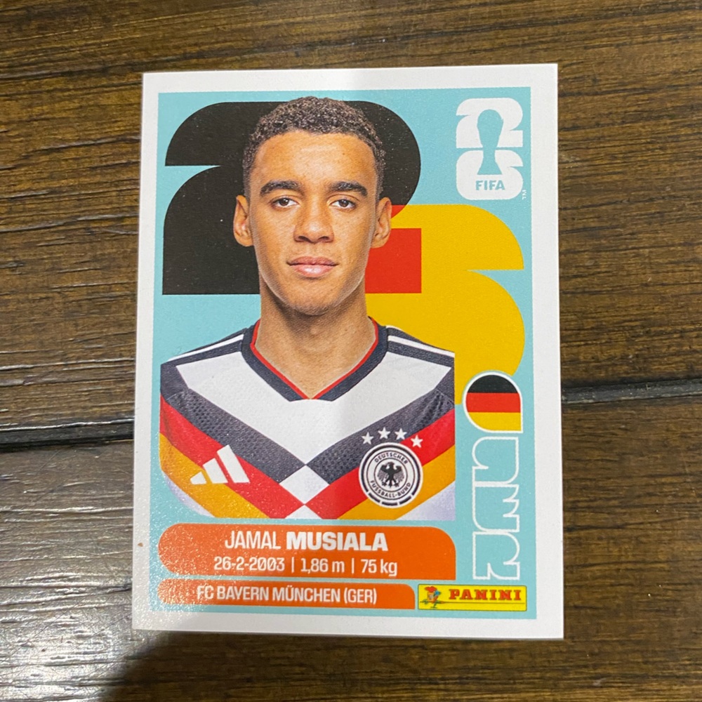 Jamal Musiala panini sticker